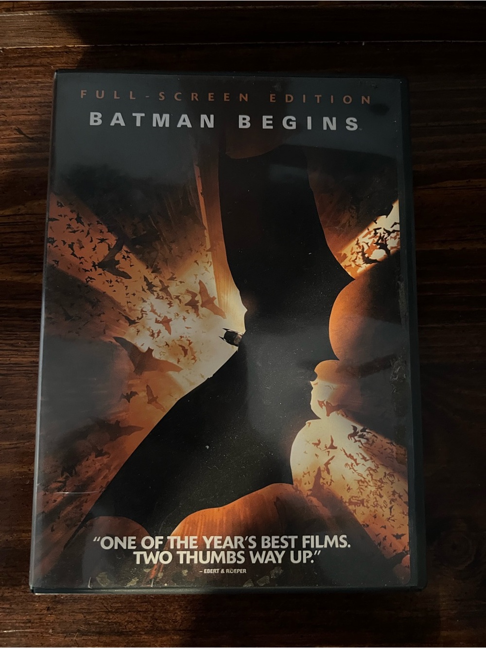 Warner Bros. Batman Begins DVD — Black & Orange Cover Art